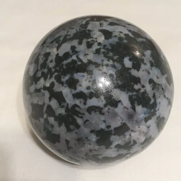 Indigo Gabbro (aka Mystic Merlinite) Sphere with flashes! - Picture 9 of 9